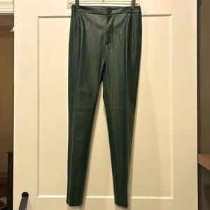 Zara Green Pleather Pants